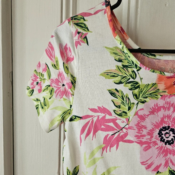 The Children's Place Floral Girls Short Sleeve Dress Size 16 - Picture 5 of 8